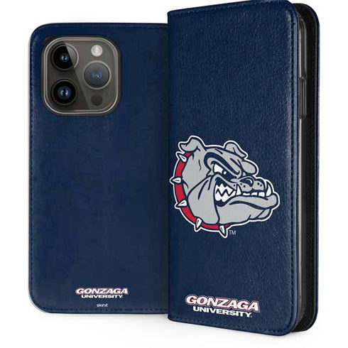 Gonzaga University Bulldog Logo iPhone 15 Pro Folio Case